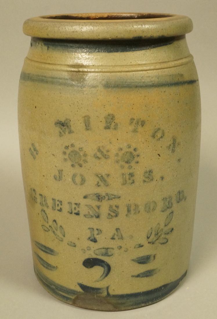 HAMILTON & JONES, Greensboro PA Pottery Crock. An (1 of 9)