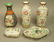 5pc Asian Stoneware Pottery Lot. Lidded box with