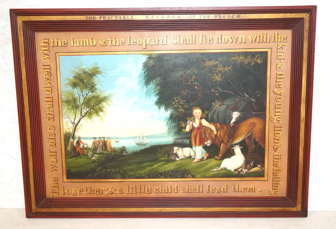 DAVID GUILMET Peaceable Kingdom Oil on Canvas Pai (1 of 9)