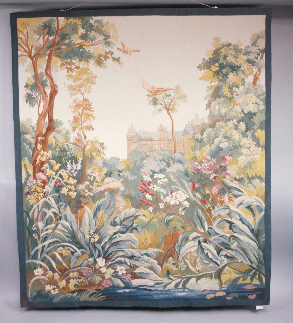 Hand Woven Aubusson Tapestry. Lush colorful lands (1 of 9)