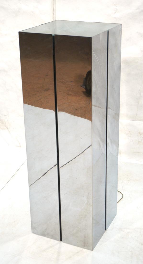 NEAL SMALL for KOVACS Lighted Chrome Pedestal. La (1 of 9)