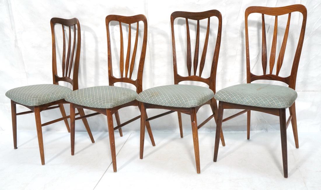 Set 4 Rosewood Dining Chairs. KOEFOEDS. Danish Modern (1 of 9)