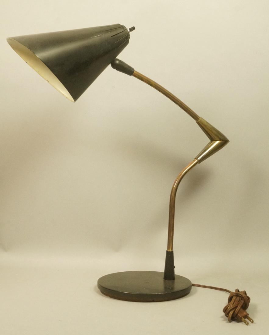 Modernist Black Metal LIGHTOLIER Desk Table Lamp. (1 of 7)
