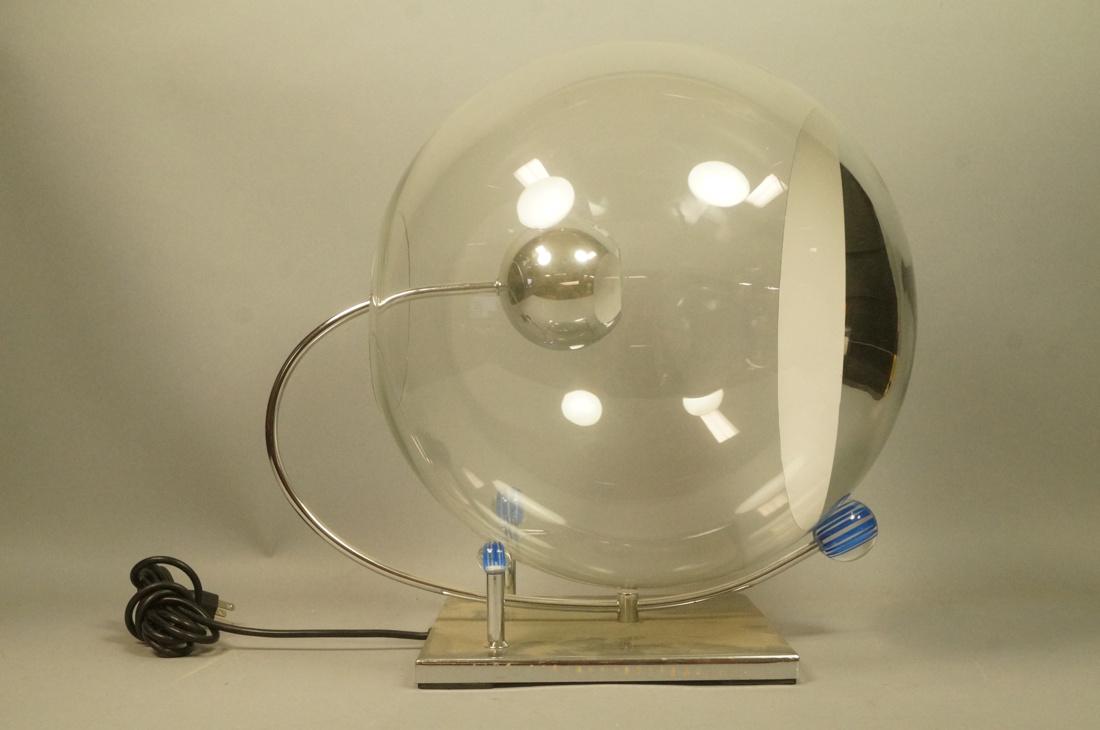 Modern Chrome Table Desk Lamp. Large Glass Sphere (1 of 6)