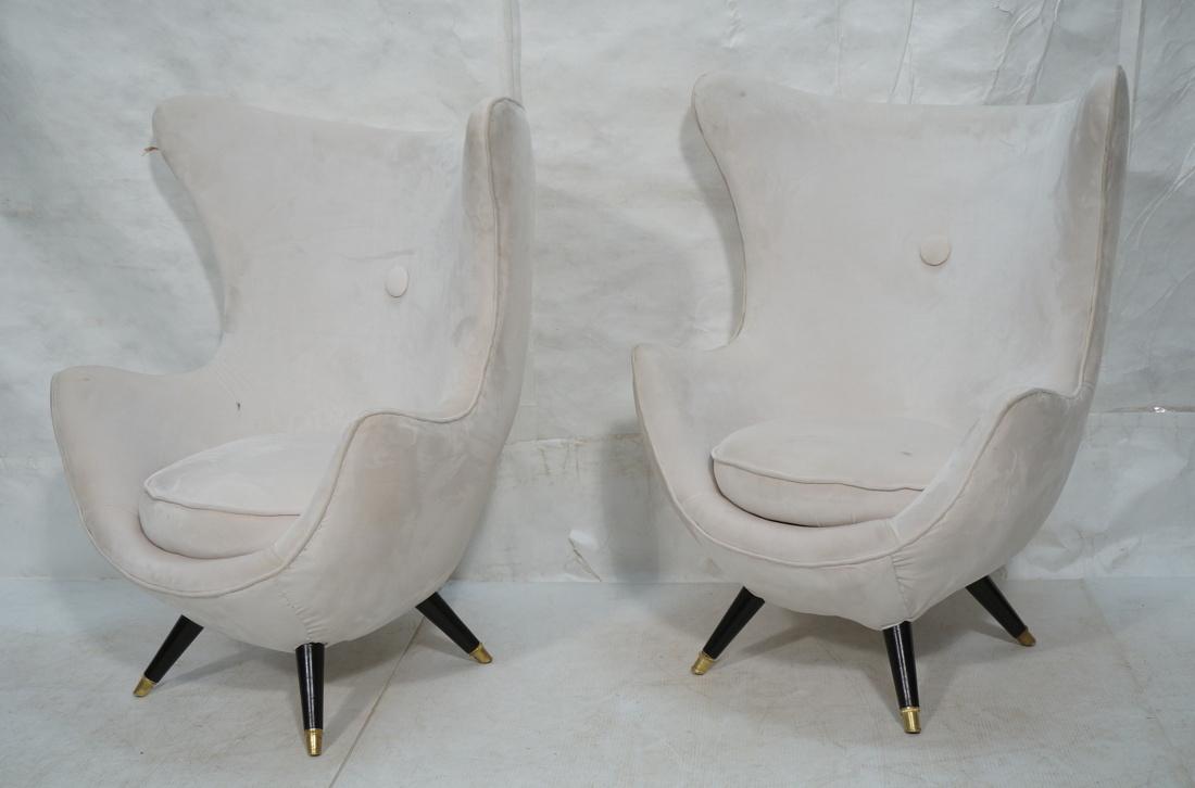 Pr Modernist Egg Form Lounge Forms. Cream micro-s (1 of 10)