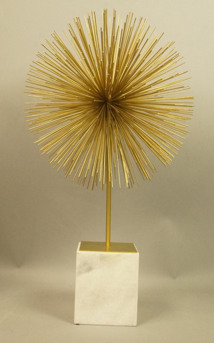 Gilt Metal Star Burst Sculpture. Modern Pom Pom f (1 of 7)