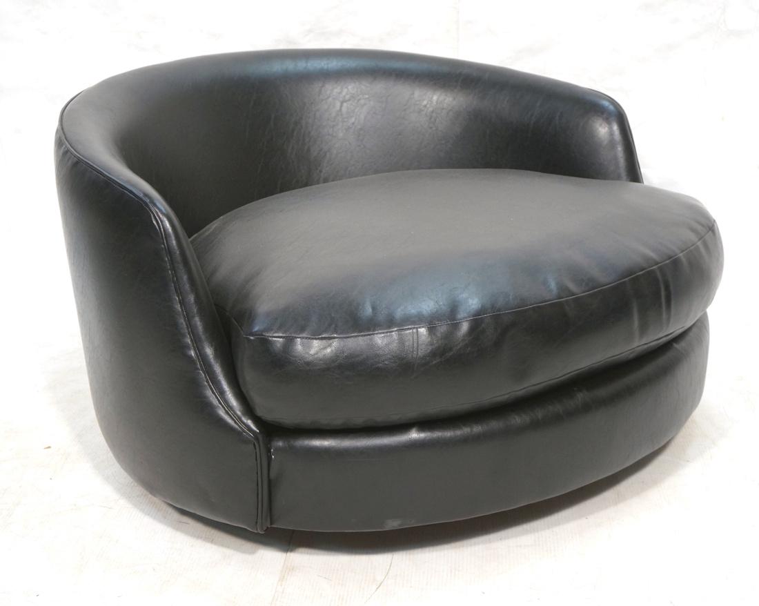 Milo Baughman Thayer Coggin Lounge Chair.  Black (1 of 9)