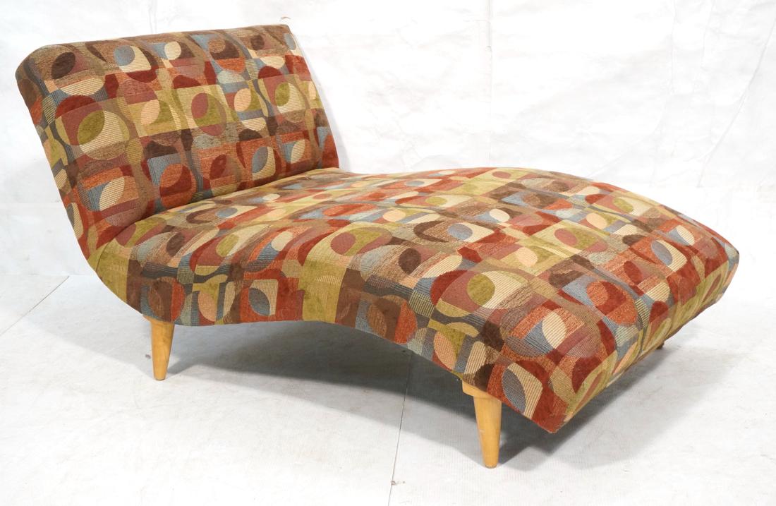 Contemporary Wide Wave Chaise Lounge. Modern colo (1 of 7)