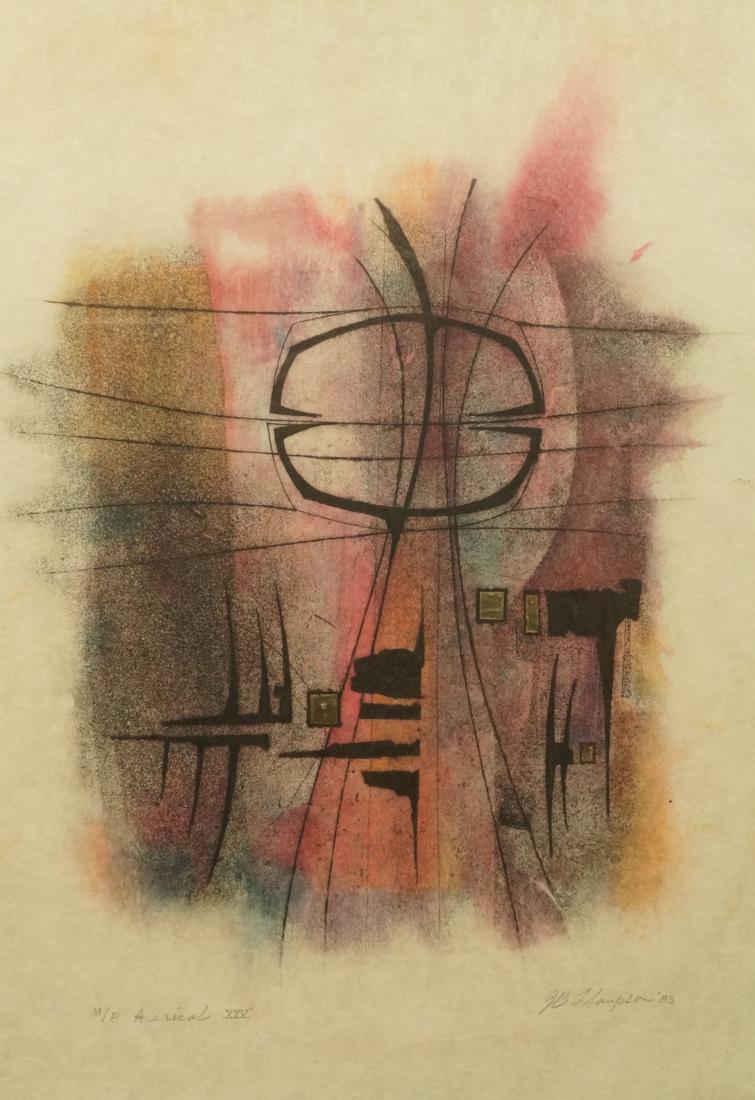 J.B. THOMPSON Modernist Print. M/P "Aerical" XXV (1 of 9)