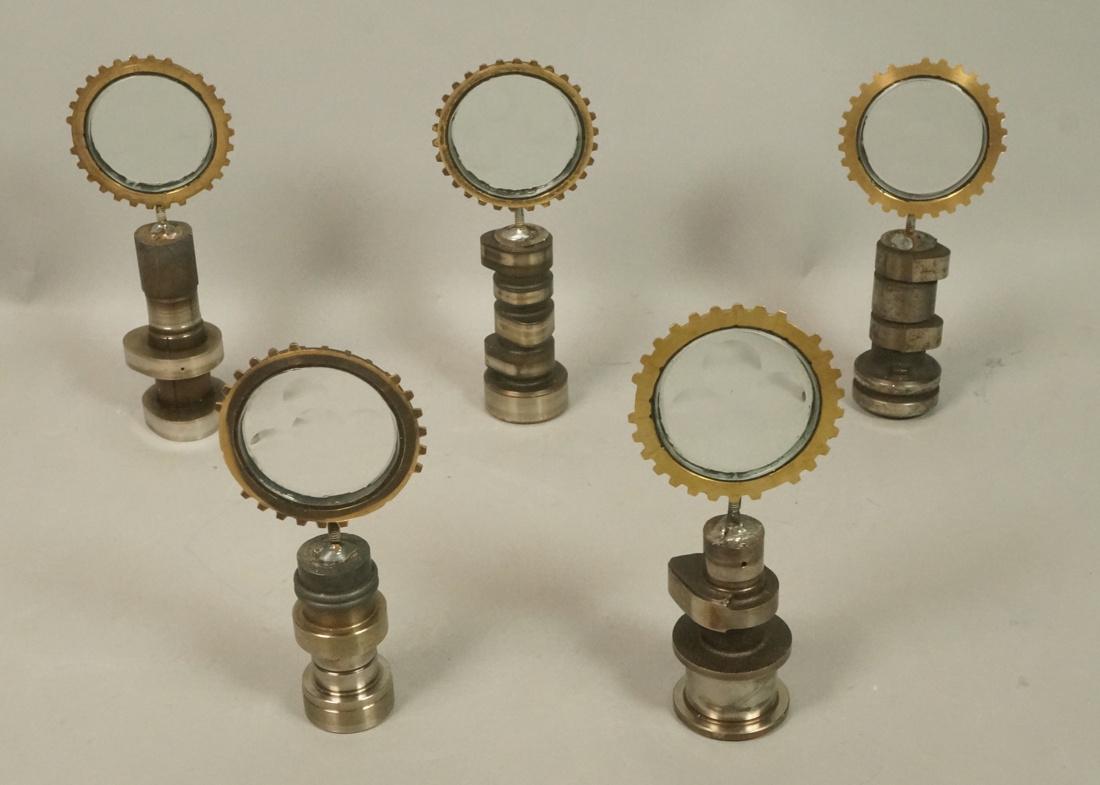 5 Industrial Magiscope Glass Table Sculptures. Sm (1 of 7)