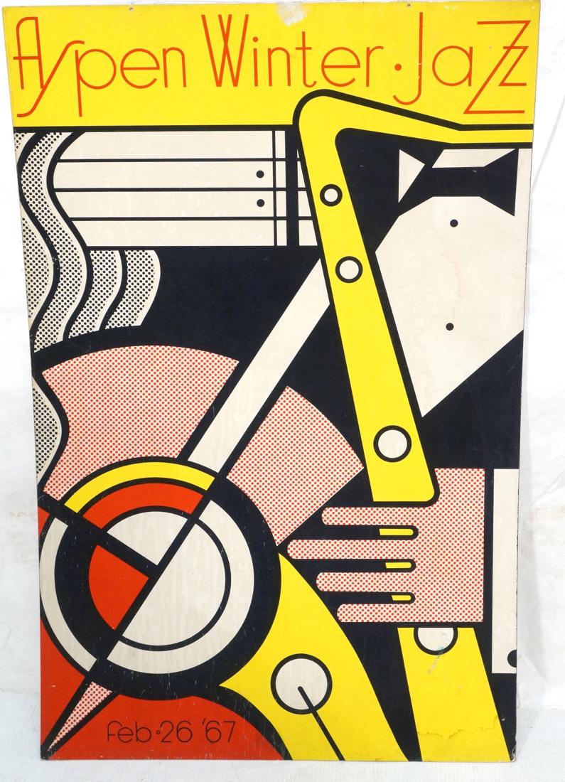ROY LICHTENSTEIN Poster Aspen Winter Jazz. Feb 26 (1 of 5)