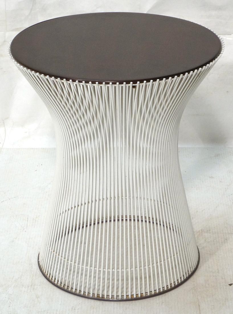 WARREN PLATNER Metal Rod Walnut Side Table. Inset (1 of 6)