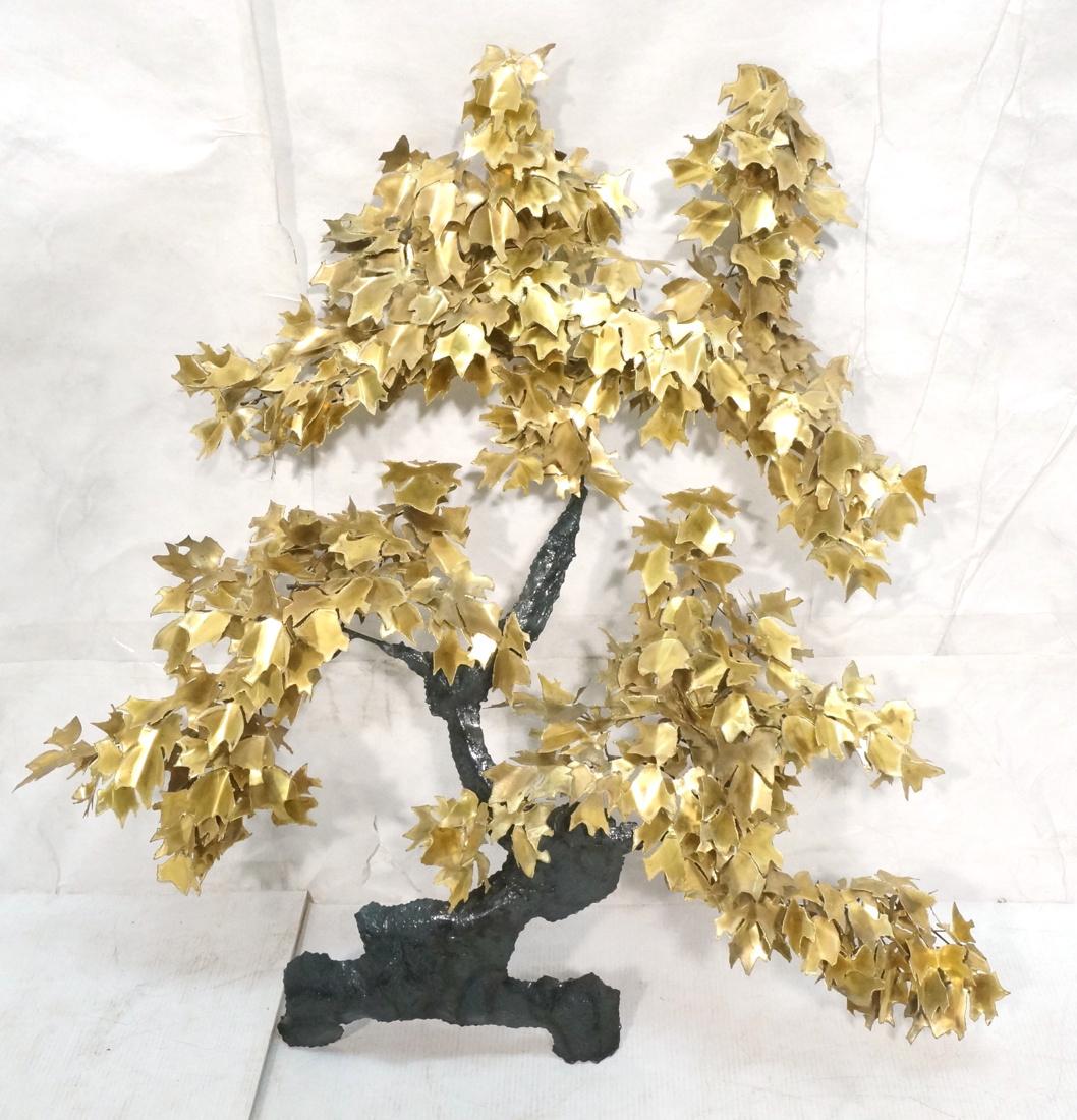 Large Mixed Metal Wall Sculpture of Tree with Bra (1 of 8)