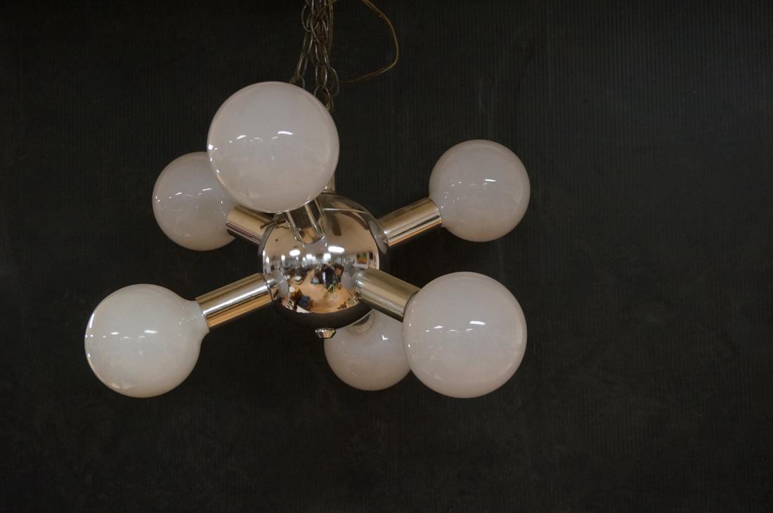 Small Thick Chrome Modern Atomic Chandelier. Thic (1 of 7)