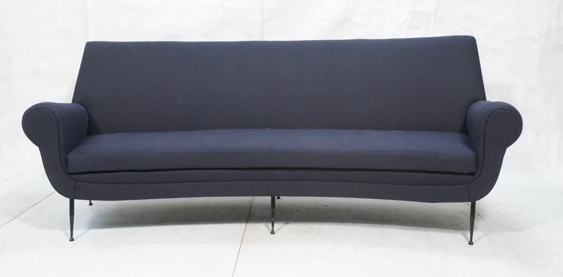 Italian style Modernist Sofa Couch. Curved back s (1 of 8)
