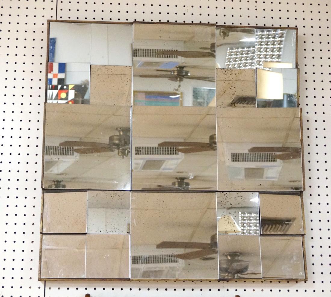 NEAL SMALL style Square Mirror Tile Wall Mirror. (1 of 7)