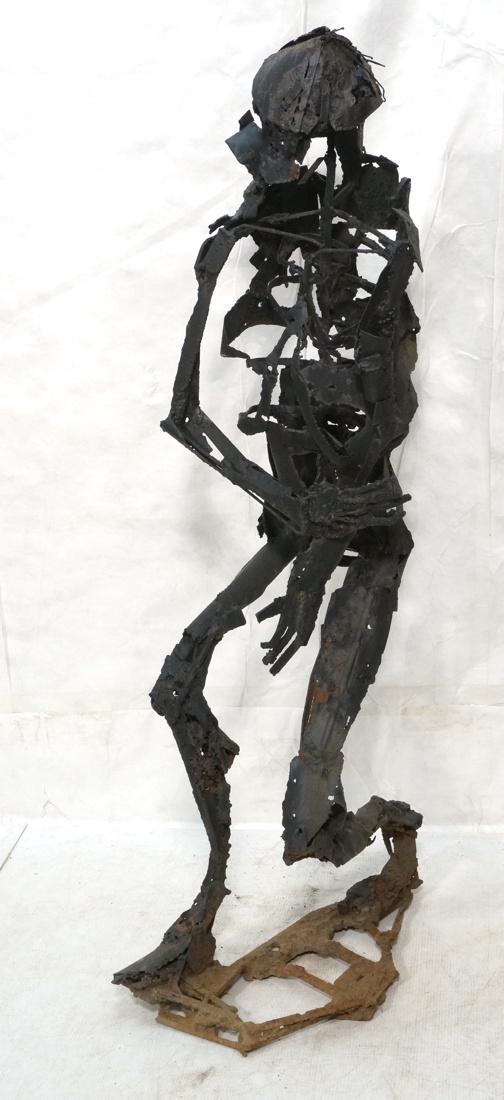 Brutalist Welded Figural Life Size Sculpture. Bla (1 of 8)