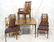 9 pc BROYHILL Brasilia Modern Dining Set. Bowed s