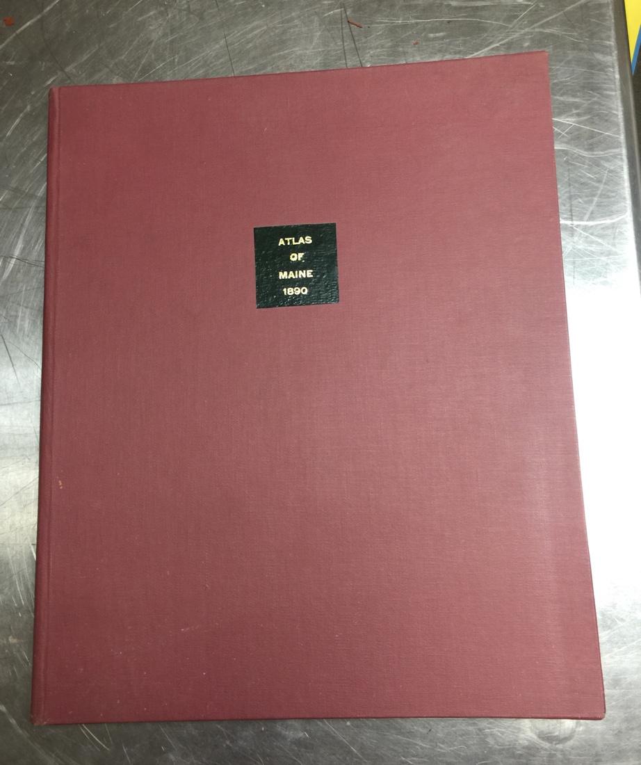1890 ATLAS Maine. JH Stuart & Co. --- This i: 1890 ATLAS Maine. JH Stuart & Co. --- This is just one of hundreds of antique books being sold at auction on April 11 at our location. Most books are not catalogued. Check our website.-- Dimensions: H