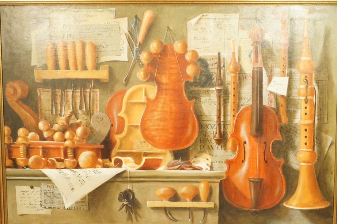 STEPAN LAZAREV French Trompe L'Oiel Oil Painting. (1 of 7)