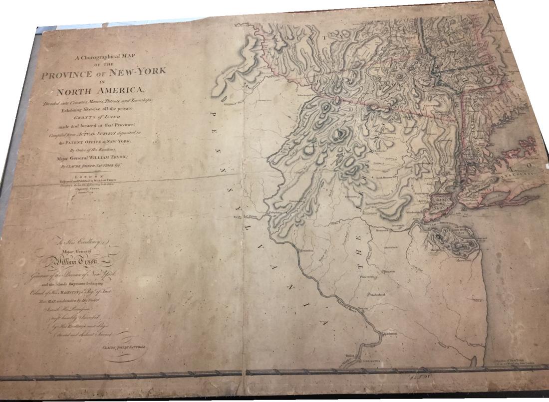 1779 Map of New York City. Sauthier. One section. (1 of 8)