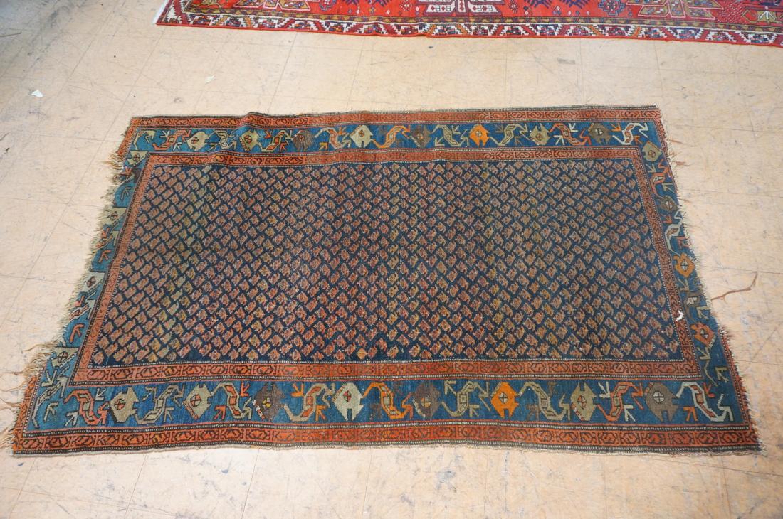 4'2 x 6'8 Hamadan Style Handmade Oriental Carpet (1 of 8)
