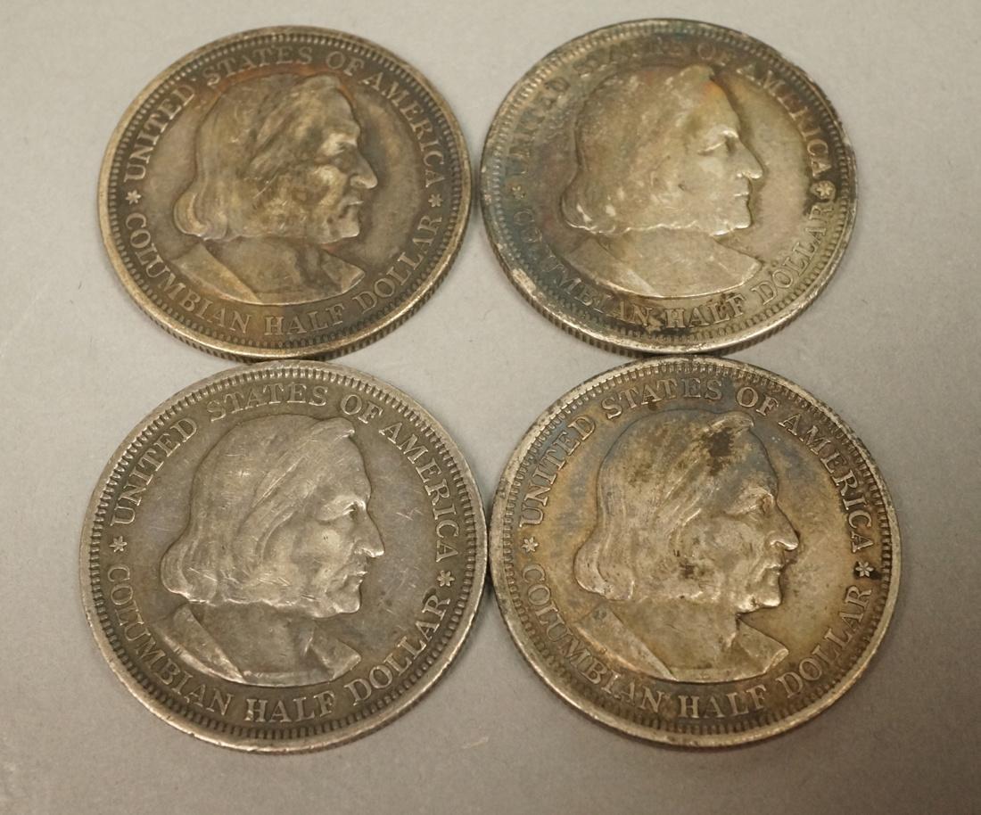 4pc Colombian Half Dollars 1893 (1 of 6)