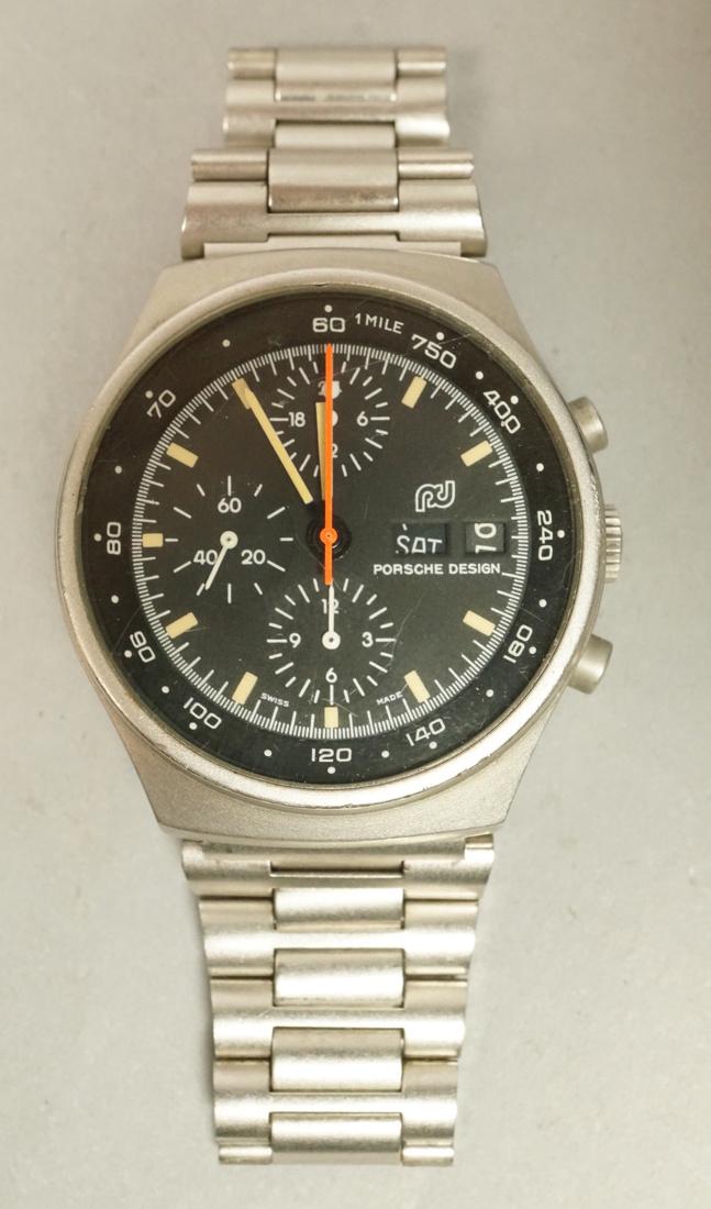 Porsche Design Chronograph Wrist Watch.  Black Fa (1 of 6)