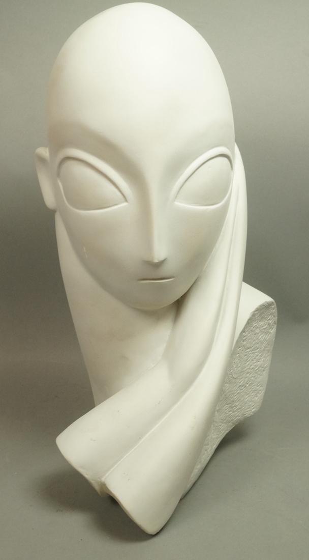 AUSTIN PRODUCTS Bisque Figural Sculpture Bust. Af (1 of 9)