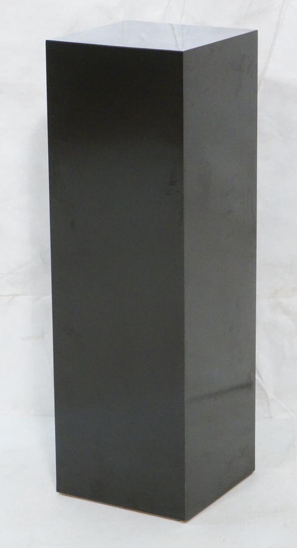 Black Laminate Square Display Pedestal. Chrome fi (1 of 7)