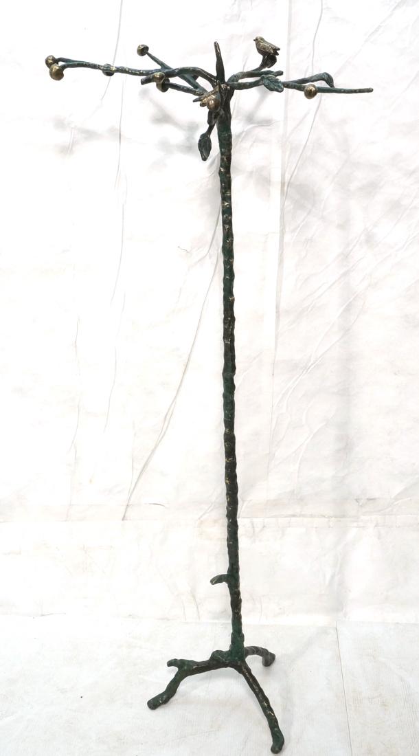 Diego Giacometti Style Bronze Tree Form Coat Hat Rack. (1 of 7)