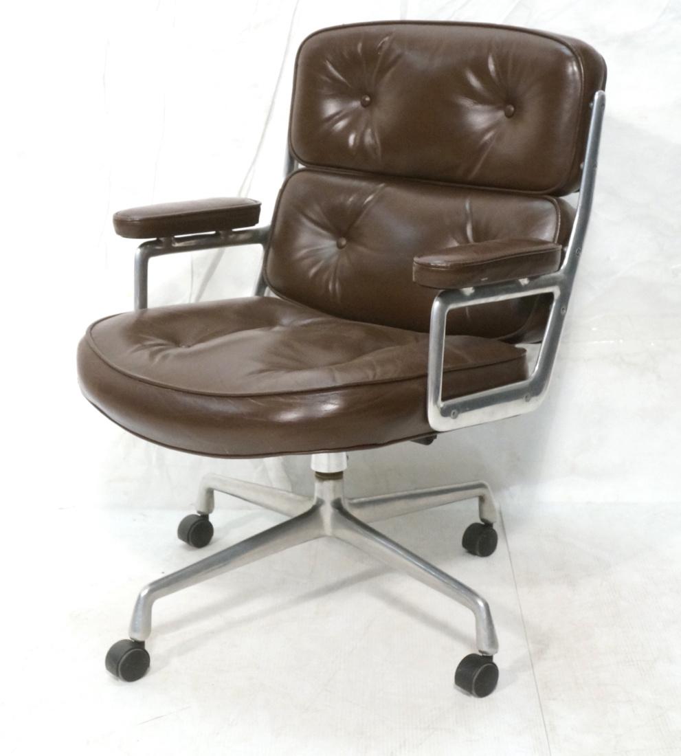 HERMAN MILLER Brown Leather Office Desk Chair. So (1 of 8)