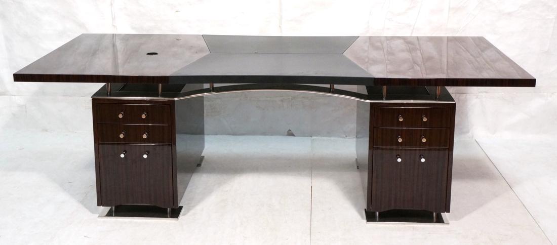 DAKOTA JACKSON Ebony Macassar Executive Desk (1 of 10)