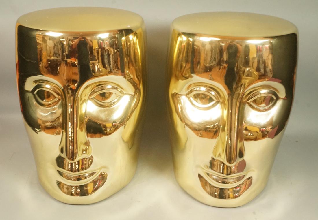 Pr PHILIPPE STARCK for Bonze Face Stools. Figural (1 of 8)