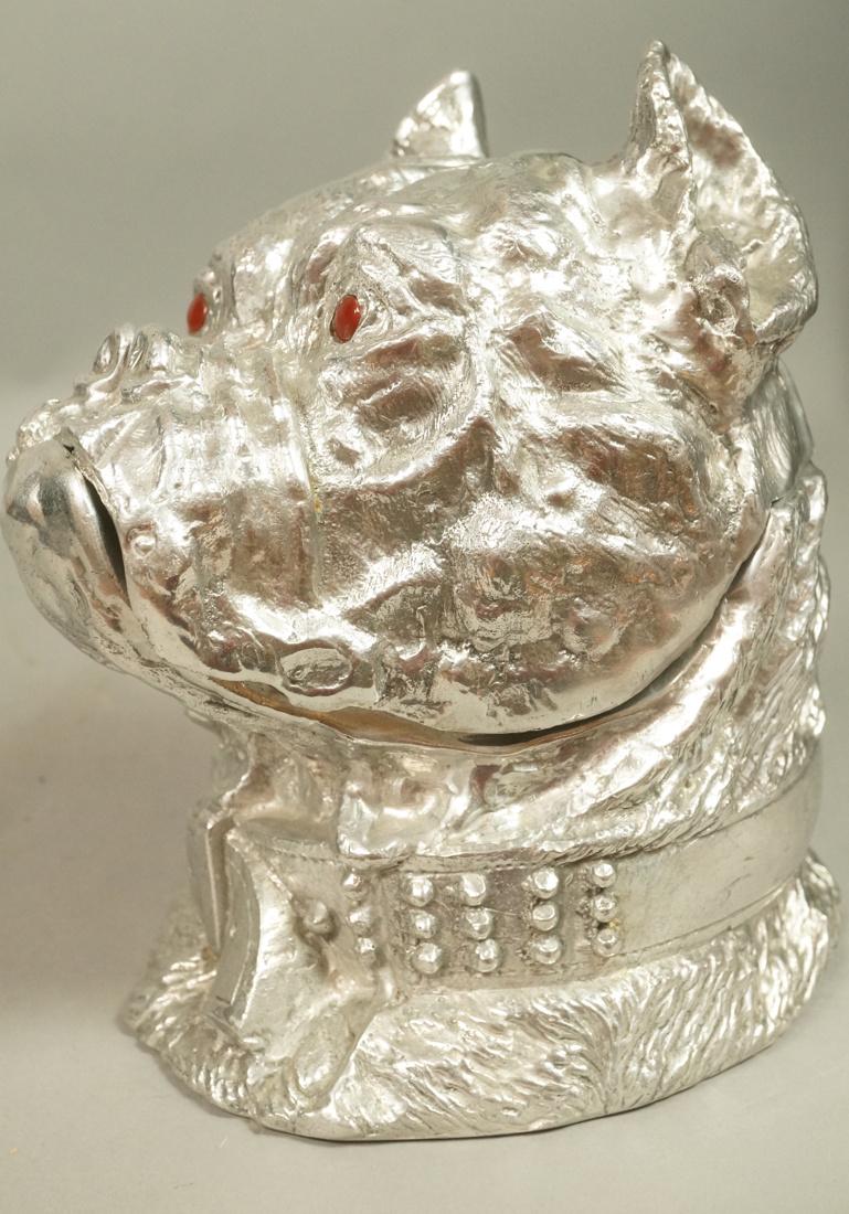 ARTHUR COURT Pewter Bulldog Ice Bucket. 1979. Fig (1 of 6)