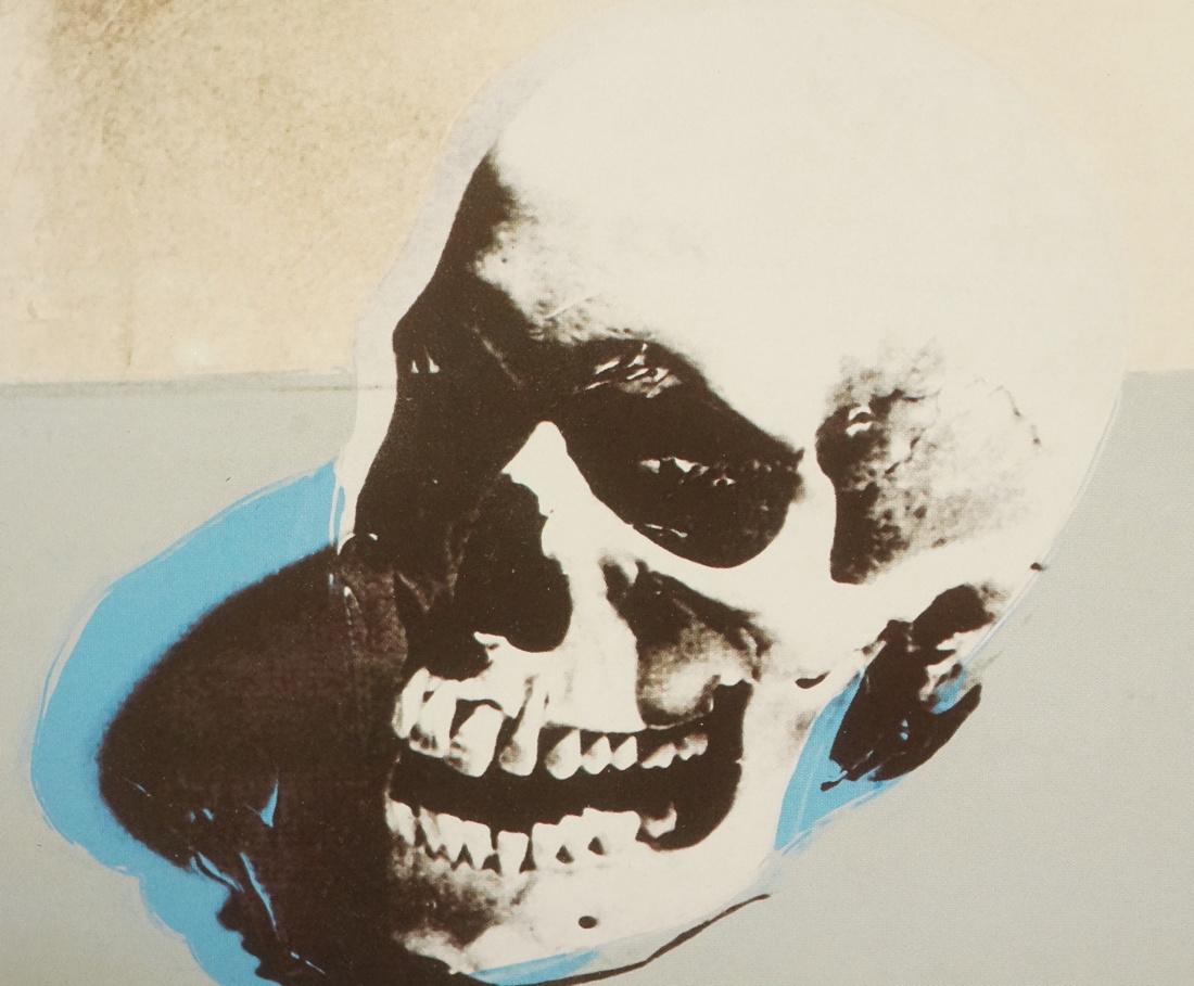 ANDY WARHOL "Skull" Hand Signed Offset Print. Han (1 of 5)