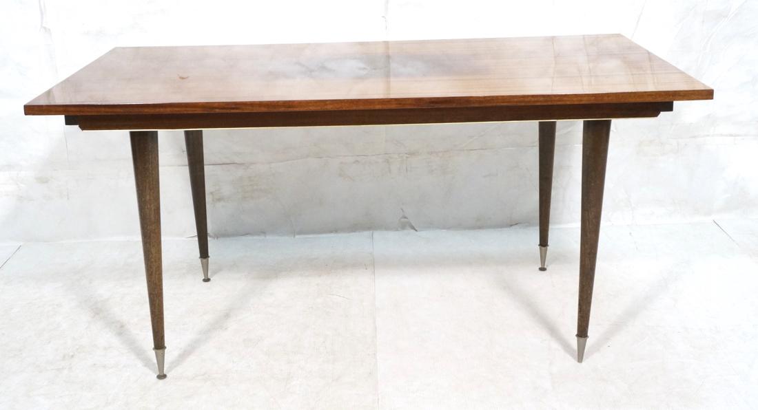 French Polished Mahogany Modern Dining Table. (1 of 8)