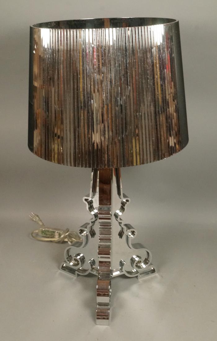 KARTELL Chrome Plastic Silhouette Table Lamp. Tri (1 of 7)