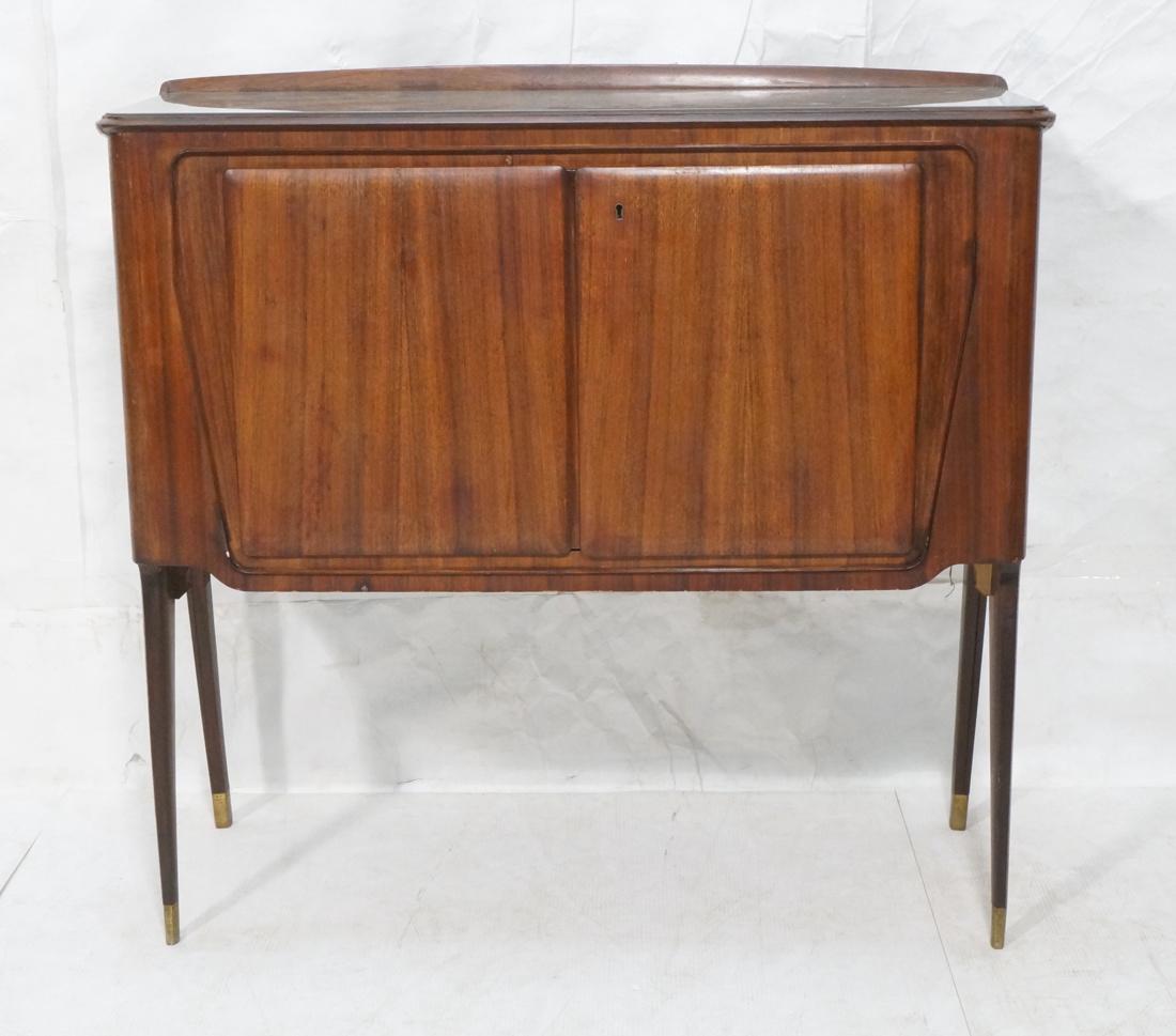 Gio Ponti Style Modernist Decorator Wood Cabinet (1 of 10)
