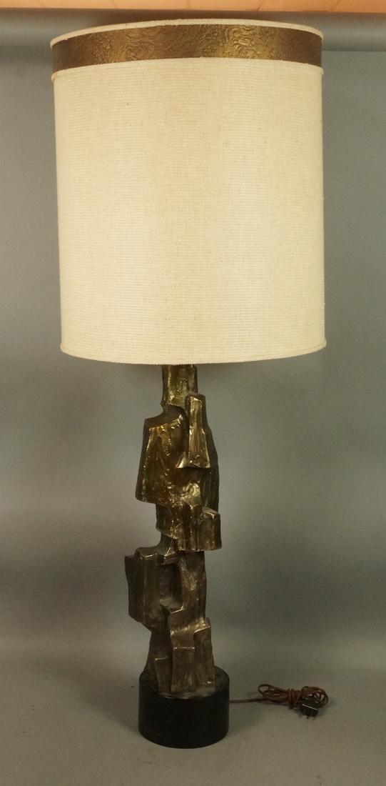 Brutalist LAUREL Table Lamp. TEMPESTINI designer. (1 of 7)