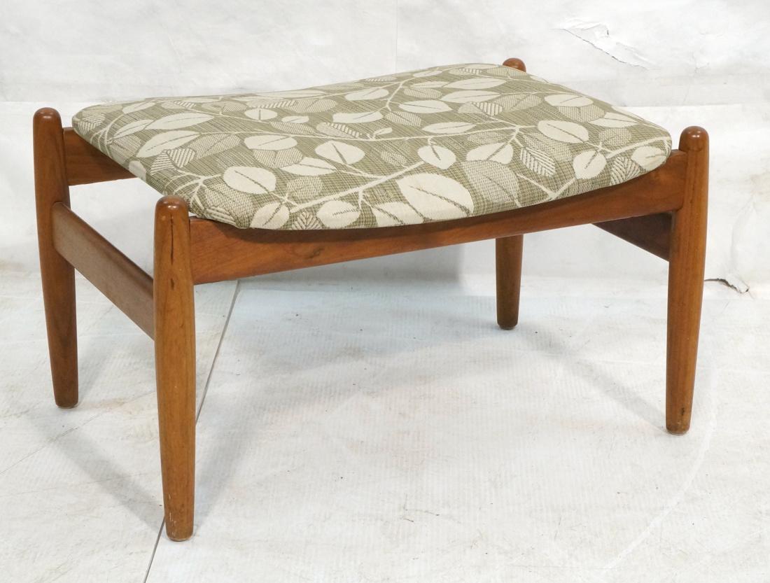 Danish Modern Teak Foot Stool Bench. Olive & Off (1 of 6)