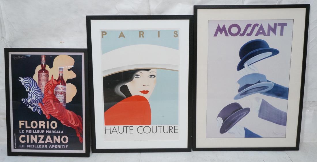 Lot 3 Framed Modern Graphic Advertising Posters. (1 of 10)