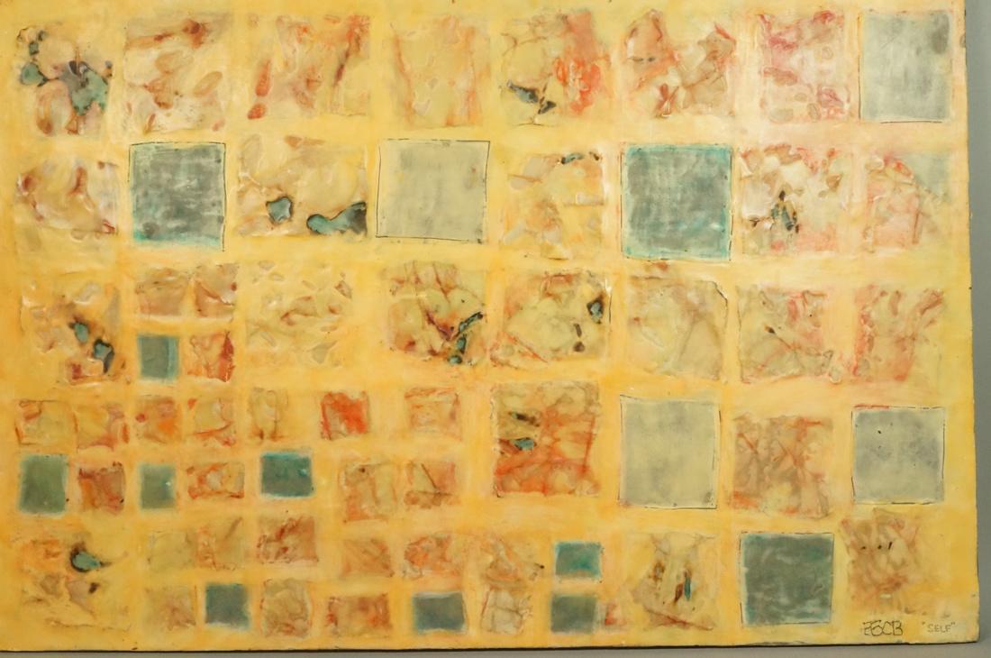 ERIC BROWN Encaustic Abstract Painting "SELF" Col (1 of 9)