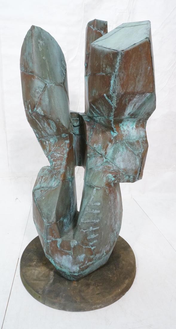 BILL ANSON Riveted Copper Lg Modernist Sculpture. (1 of 10)