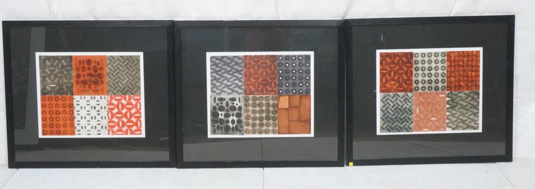 Set 3 RON RUMFORD Graphic Prints. "Sampler". Each (1 of 9)