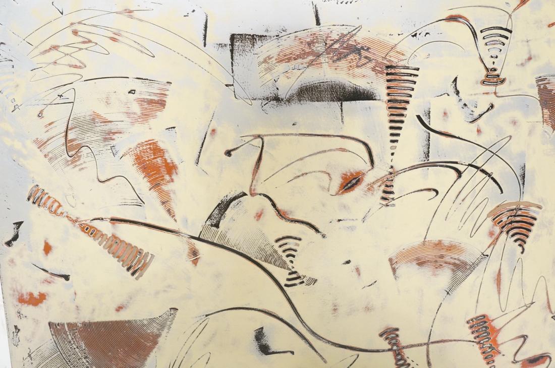 JIM JACOBS Lacquer on Wood Painting. "NANKAWEEP'. (1 of 6)