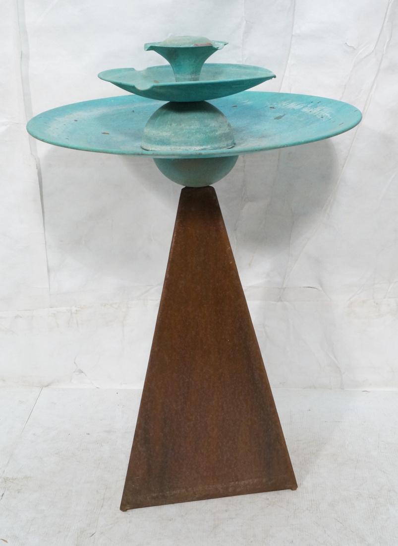 Modernist Craft Studio Steel & Copper Fountain. R (1 of 8)