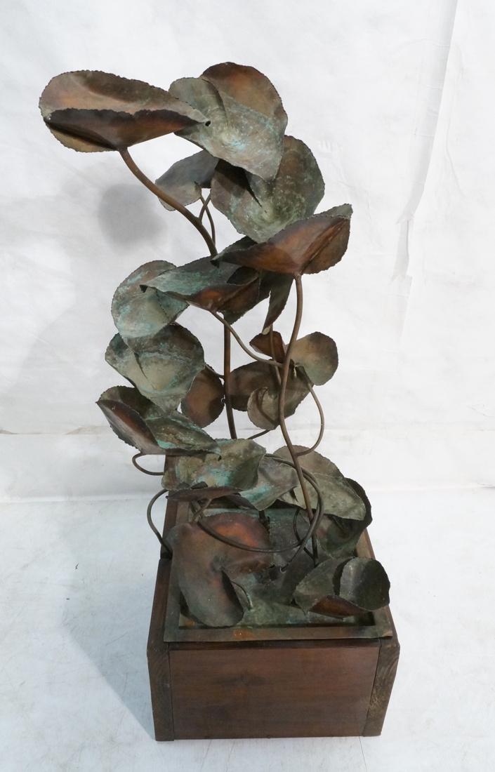 Brutalist Copper Welded Outdoor Water Fountain. S (1 of 10)