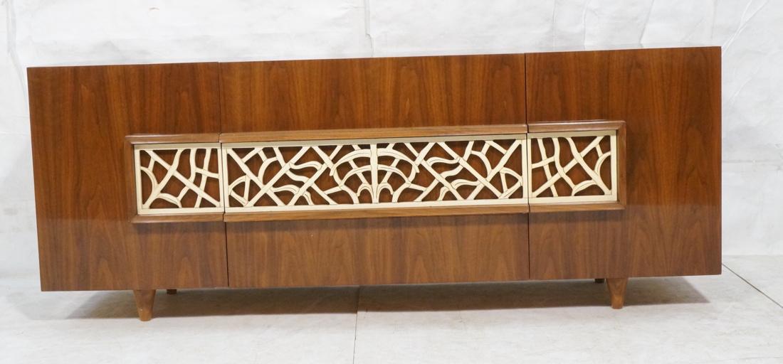 Stylish Walnut Credenza. James Mont Style. Deep p (1 of 10)