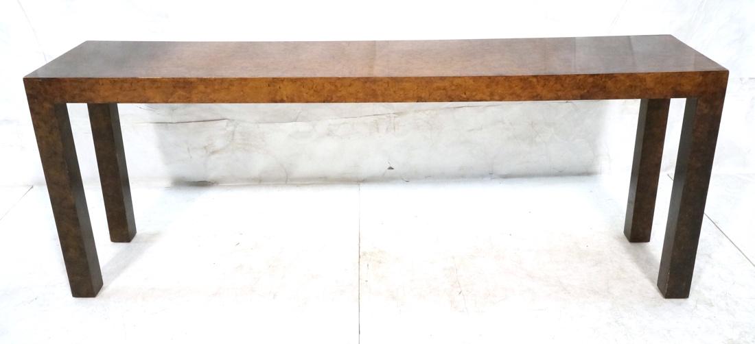 Tortoise Lacquer Hall Console Sofa Table. Square (1 of 10)